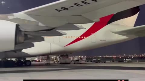 EmiratesAirlines take off Dubai airport