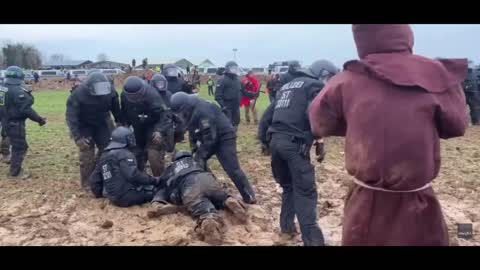 The Daily Rant Channel: “Police VS Mud At Coal Mine Protest In Germany” The Mud Won