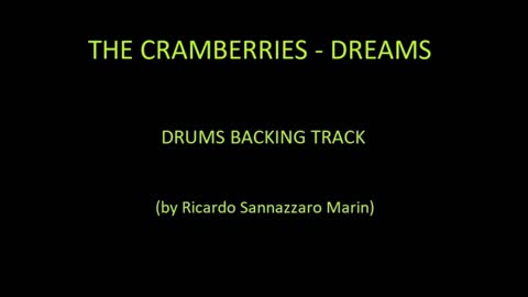 THE CRAMBERRIES - DREMAS - DRUMS BACKING TRACK