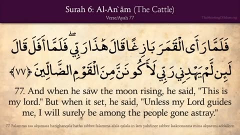 Quran: 6. Surat AL-An'am (The Cattle): Arabic to English Translation HD (Part 02)