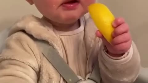 Try_Not_to_Laugh🤣Cute_Babies_Eating_Lemon(Hilarious)#shorts_#funnybaby_#cutebaby