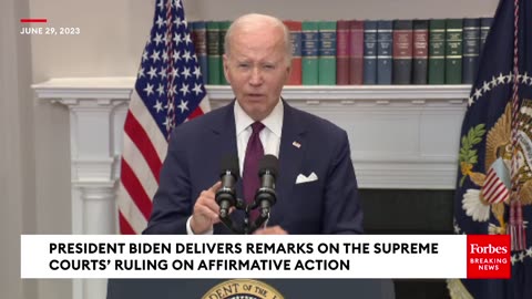 Biden Slams Affirmative Action Ending- 'Our Colleges Are Stronger When They Are Racially Diverse'