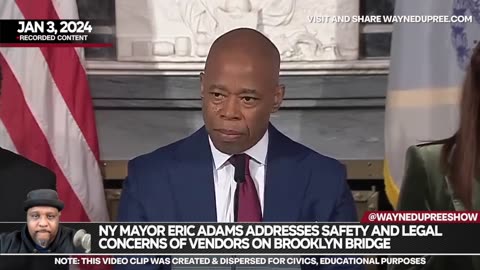 Eric Adams Pledges to Clear Brooklyn Bridge of Vendors: A Promise to Restore Its Majesty