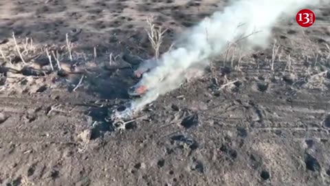 Condition of advancing T-80BV and T-72B3 Russian tanks after missile strike