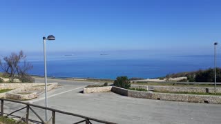 Panoramic view from the park Seagulls sound effect