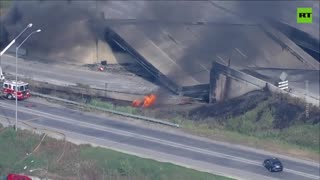 Massive highway section collapses in Philadelphia 6/11