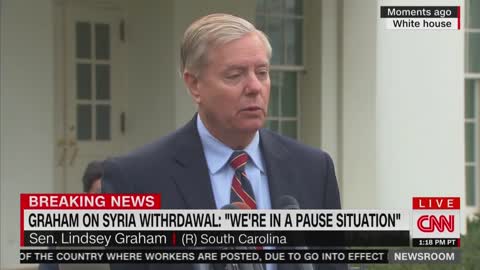 Lindsey Graham says there is a 'pause' on Syria withdrawal
