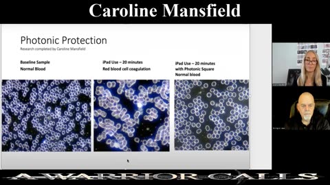 Dr. CAROLINE MANSFIELD SHOWS BLOOD ANALYSIS FROM RADIATION ON MANKIND