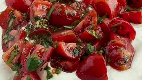 Whipped Cottage Cheese and Feta with Marinated Tomatoes