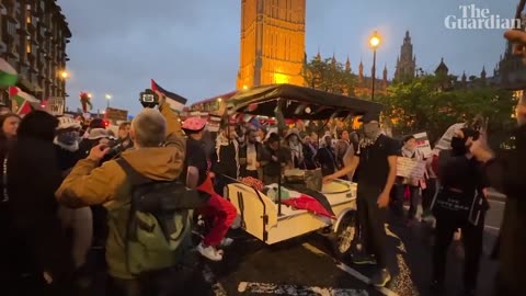 Police injured and 40 people arrested at pro-Palestine protest in London