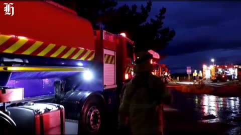 Holiday makers evacuated during massive blaze near Christchurch | nzherald.co.nz