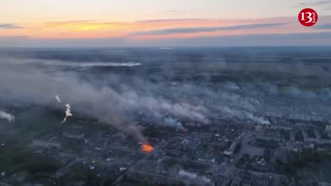 Strong fire occurs in a grain terminal in a port in Russia’s Rostov region