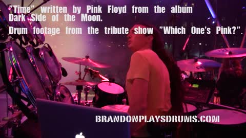 Pink Floyd "Time" Intro Live Drum Cover Roto Tom Clip (Brandon Smith)