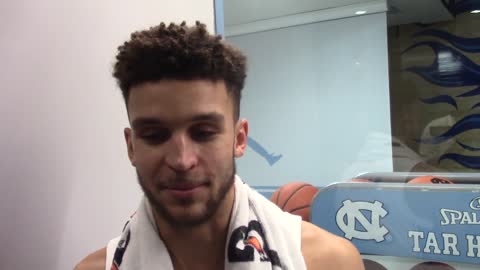 UNC Basketball F Pete Nance UNCW Postgame Interview