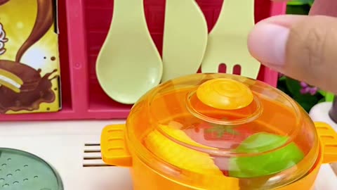 Satisfying with Unboxing & Review Miniature Kitchen Set Toys Cooking Video _ ASMR _16