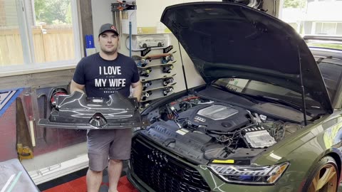 Audi RS6 Carbon Fiber Intake Install