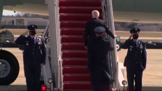 Joe Biden Falls While Boarding Air Force One