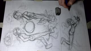 Comic Art Timelapse_ Penciling Page 127