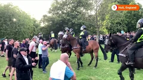 Keir Starmer condemns UK protests as 'far-right thuggery' | REUTERS | VYPER