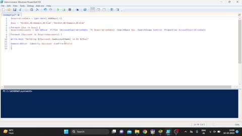 Automated Deletion of Expired User Accounts in Specific Organizational Units with PowerShell