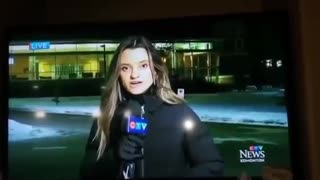 Canada: Reporter Jessica Robb suffers a 'medical coincidence' live on air..