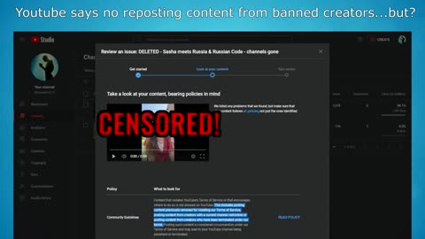 Sasha meets Russia - DELETED Censored on Youtube