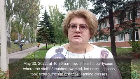 Ukrainian Terrorism: 75 Year Old Woman's Life Destroyed by Ukrainian Shelling of Donetsk