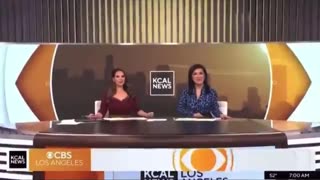 Terrifying moment as Los Angeles meteorologist Alissa Carlson collapses live on the air