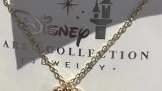 Disney Parks Mickey Mouse October Faux Birthstone Gold Color Necklace #shorts