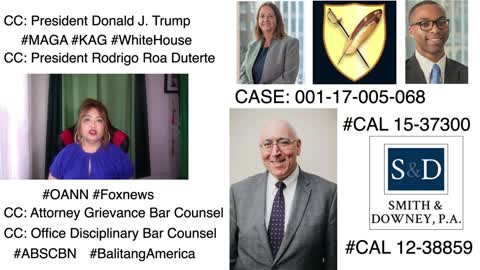 Supreme Court / DCBAR / BBB / Smith Downey PA / Where's My Settlement / Tully Rinckey PLLC / President Trump / President Duterte / Regency Furniture LLC / STATE BAR COUNSEL ASSOCIATION