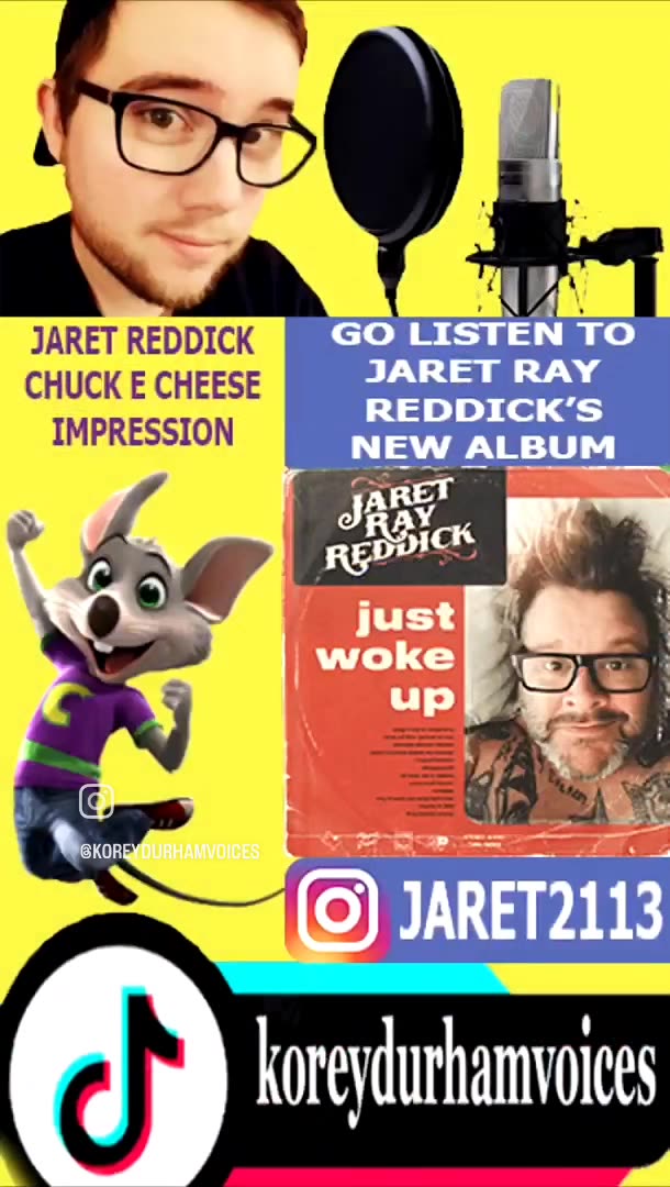 Chuck E Cheese Rockstar Chuck Jaret Reddick Impression