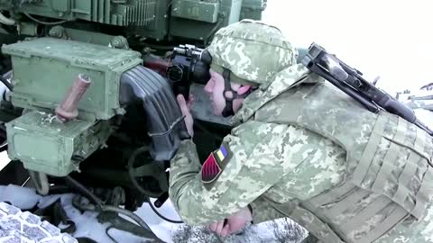 Ukraine army tests anti-tank missiles near Crimea