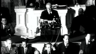 12-8-1941 - FDR Gives Speech After Pearl Harbor Attack