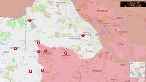 Ukrainian map of military operations