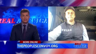 REAL AMERICA -- Dan Ball W/ OAN's Stefan Kleinhenz, U.S. People's Convoy Update, 3/14/22