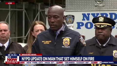 Police update on man who burned himself today