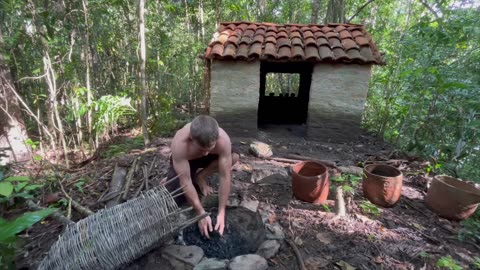 Primitive Technology Making Iron From Creek Sand