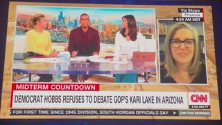 Dem Katie Hobbs HUMILIATED by CNN for refusing to debate Kari Lake