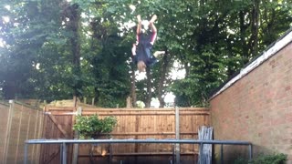 SICK STUNTS ON THE TRAMPOLINE!