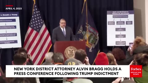 BREAKING- Manhattan D.A. Alvin Bragg Details the 34 Felony Counts Against Trump After Arraignment