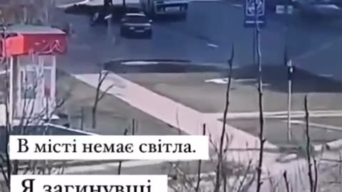 Ukraine Russia 2022 - People shooting at Russian Tanks