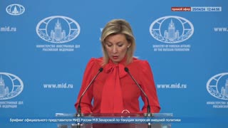 Maria Zakharova responds to question about the freezing of Russian assets