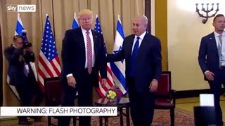 President Trump refuses shakehands with Netanyahu? Is this real? Part I