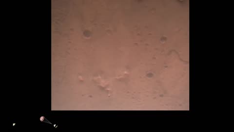 Preservance Rover's descent and touchdown on mars