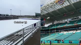 #duet with @vikings currently 83 degrees in Miami #spotthedifference #Snow