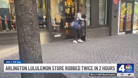 News crew down to report on a robbery at LuLuLemon. Another one happened as they were reporting.