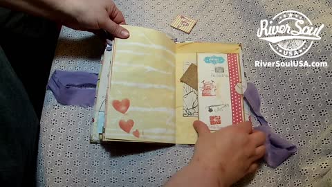 Kids Purple and White Junk Journal