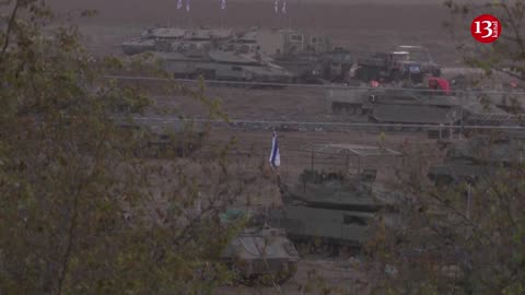 Israeli troops in position near Gaza border