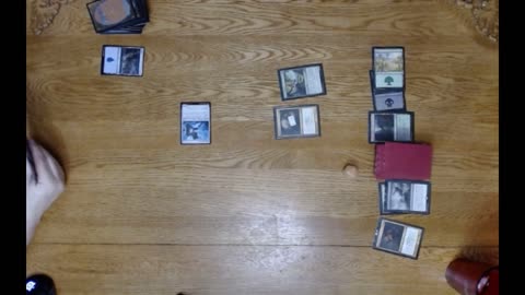 Noob (unbuilt deck) plays against Expert (graveyard built deck) Magic the gathering MTG part 1
