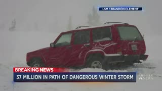 Massive Storm Brings Blizzard-Like Conditions To West Coast